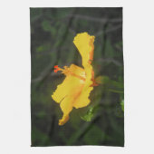 Orange Hibiskus Blume Handtuch (Vertikal)
