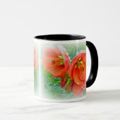 Orange Hibiskus Blume Tasse (VorderseiteRechts)