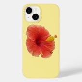 Orange Hibiskus Blume Tropenflora Case-Mate iPhone Hülle (Rückseite)