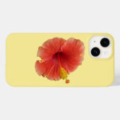 Orange Hibiskus Blume Tropenflora Case-Mate iPhone Hülle (Rückseite (Horizontal))