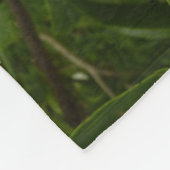 Orange Hibiskus Blume Tropenflora Fleecedecke (Ecke)