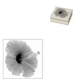 Orange Hibiskus Blume Tropenflora Gummistempel (Stempel)