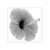 Orange Hibiskus Blume Tropenflora Gummistempel (Prägung)