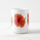 Orange Hibiskus Blume Tropenflora Kaffeetasse (Mittel)