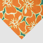 Orange Hibiskus Blume Tropical Hawaiian Luau Seidenpapier (Ausschnitt)