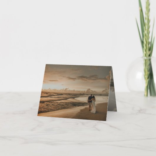 Orange Hibiskus Fusion Grey Swirl Tropical Wedding Einladung (Rückseite)