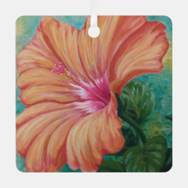 Orange Hibiskus Ornament
