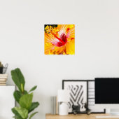 Orange Hibiskus Poster (Heimbüro)