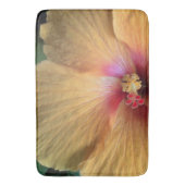 Orange Hibiskus Ruffle Badematte (Vorderseite Vertikal)