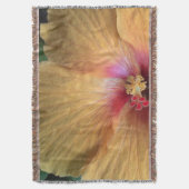 Orange Hibiskus Ruffle Decke (Vorderseite Vertikal)