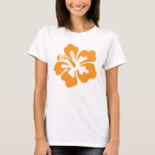 Orange Hibiskus T-Shirt (Vorderseite)