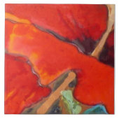 Orange Hibiskus Teil 6 von 12 Fliese (Vorderseite)