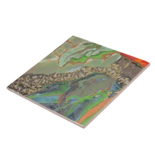 Orange Hibiskus Teil 9 von 12 Fliese (Seite)