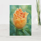Orange Hibiskus Tropical Blume Art Note Card Karte (Vorderseite)