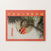 Orange Hibiskus Tropical Vibes Puzzle (Horizontal)