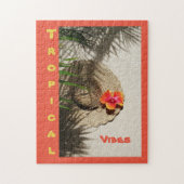 Orange Hibiskus Tropical Vibes Puzzle (Vertikal)
