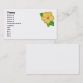 Orange Hibiskus Visitenkarte (Vorne/Hinten)