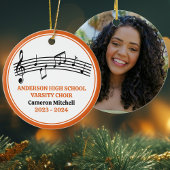 Orange High School Chor Custom Christmas Keramik Ornament
