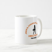 Orange High School Drill Team Tänzerin Personalisi Kaffeetasse (VorderseiteRechts)