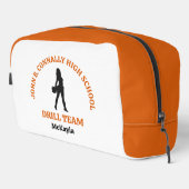 Orange High School Drill-Team-Tänzerin Personalisi Waschbeutel (Rechte Ecke)