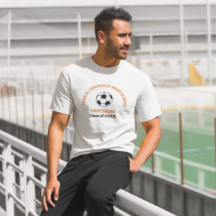 Orange High School Fußballmannschaft Personalisier T-Shirt