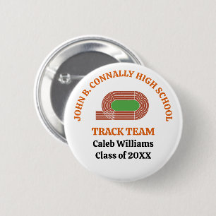 Orange High School-Leichtathletikteam Individuelle Button