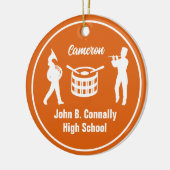 Orange High School Marching Band Custom Christmas Keramik Ornament (Links)