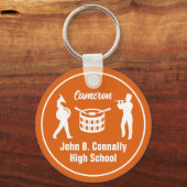 Orange High School Marching Band Personalisiert Schlüsselanhänger (Vorderseite)
