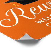 Orange High School Wiedersehen Custom Alumni Willk Poster (Ecke)