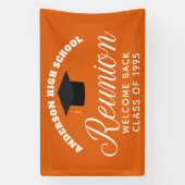 Orange High School Wiedersehen Custom Welcome Banner (Vertikal)
