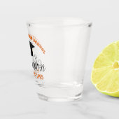 Orange High School Wiedersehen Party Custom Alumni Schnapsglas (Rechts)