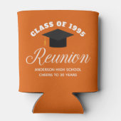 Orange High School Wiedersehen Personalisiert Part Dosenkühler (Rückseite)