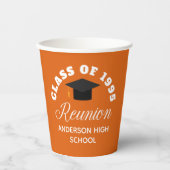Orange High School Wiedersehen Personalisiert Part Pappbecher (Vorderseite)
