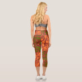 Orange High Waisted Capris (Rückseite)