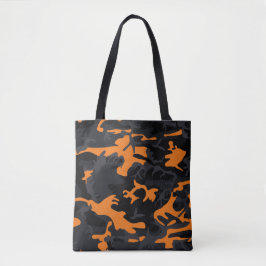 Orange Highlights Camouflage Tasche