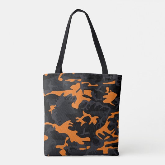 Orange Highlights Camouflage Tasche (Rückseite)
