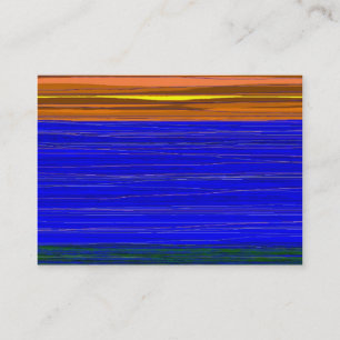 Orange Himmelblau-SeeVisitenkarte Visitenkarte