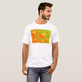 Orange Hintergrund T-Shirt (Vorne ganz)