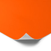 Orange Hintergrundfarbe anpassen! Poster (Ecke)