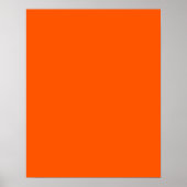 Orange Hintergrundfarbe anpassen! Poster (Vorne)