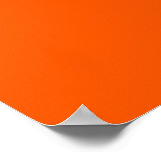 Orange Hintergrundfarbe anpassen! Poster (Ecke)
