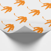 Orange Hockey Geschenkpapier (Ecke)