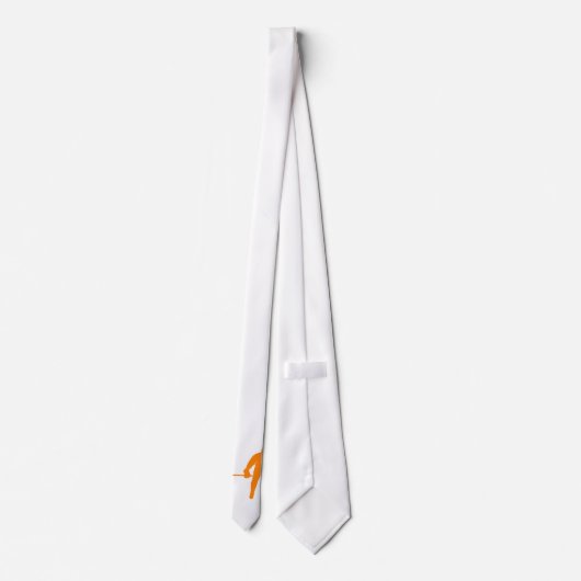 Orange Hockey Krawatte (Rückseite)