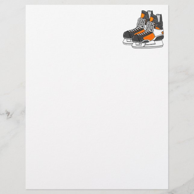 Orange Hockey-Skate (Vorderseite)