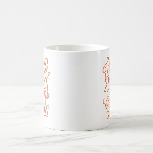 Orange Hocus Pocus I Need Tee Kaffeetasse (Mittel)