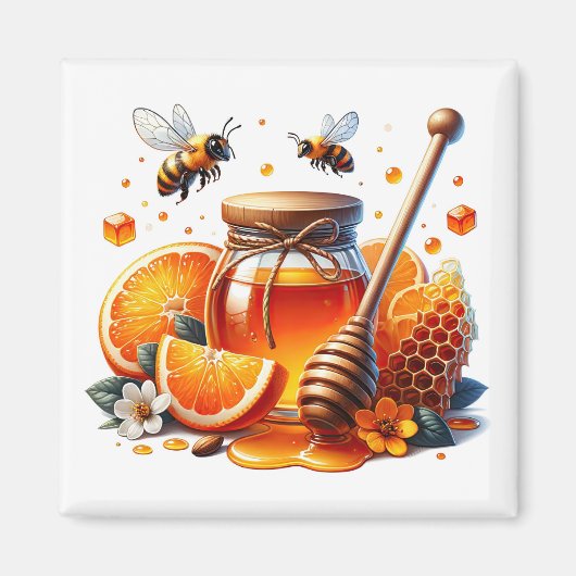 Orange Honey Magnet   (Vorne)
