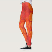 Orange Honeycomb Design Leggings (Links)