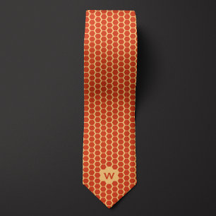 Orange Honeycomb Lässig Krawatte
