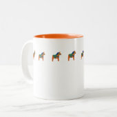 Orange Horse Tasse (Vorderseite Links)
