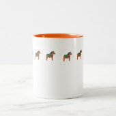 Orange Horse Tasse (Mittel)